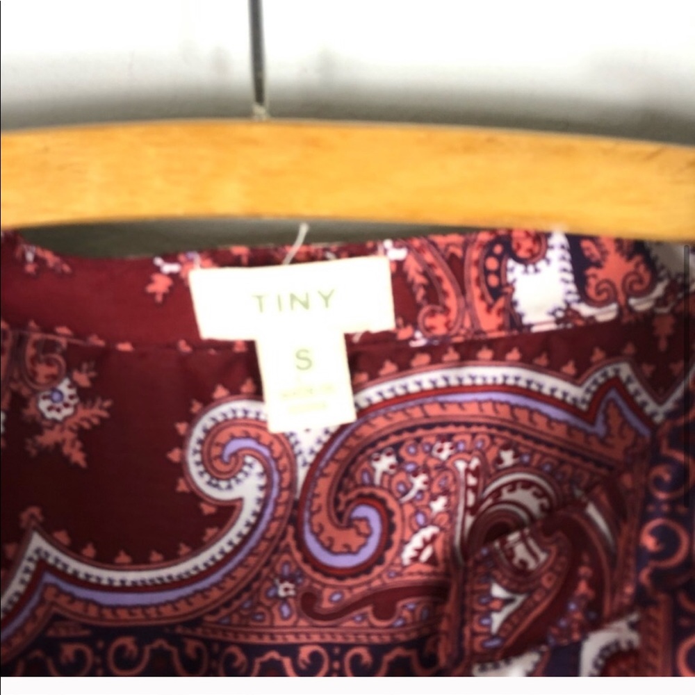 Anthropologie Tiny Devas Popover Tunic Paisley Shirt Top Long Sleeve 223 - Picture 5 of 10